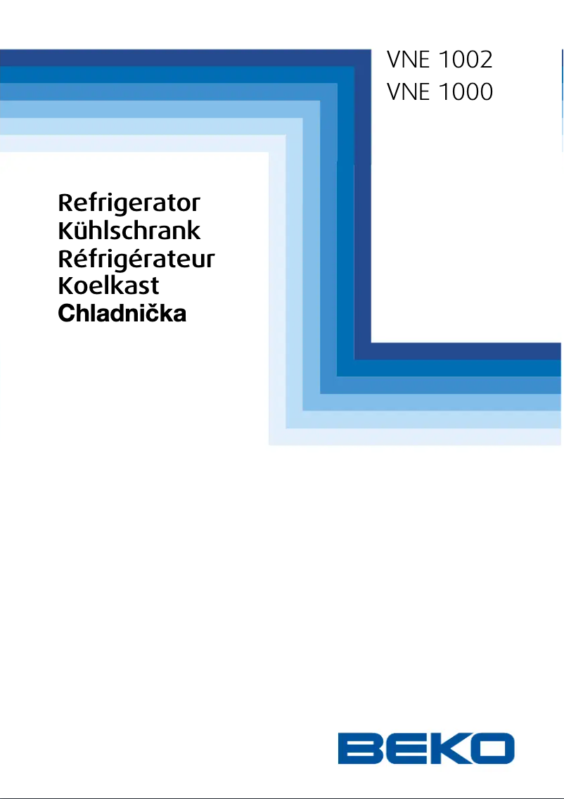 Image de la première page du manuel de l'appareil VNE 1000