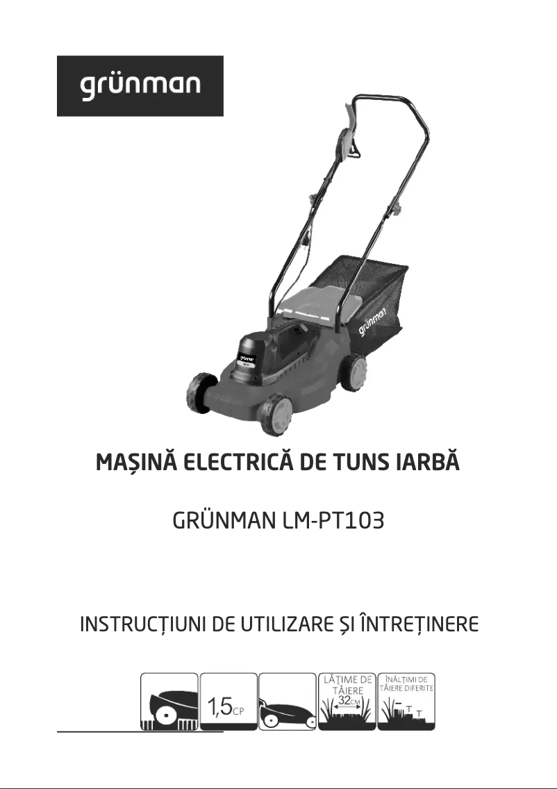 Imagen de la primera página del manual del dispositivo LM-PT103