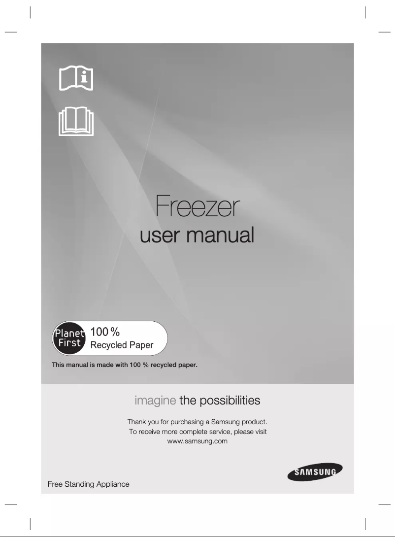 Page 1 de la notice Manuel utilisateur Samsung RZ28H61507F