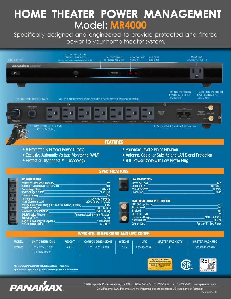 Page n°1 - Fiche technique Panamax MR4000