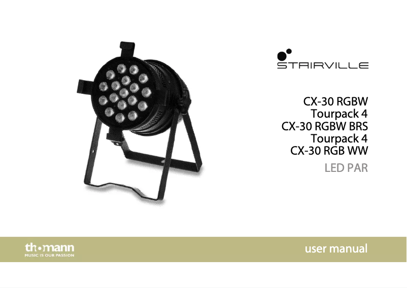 Image de la première page du manuel de l'appareil CX-30 RGB WW