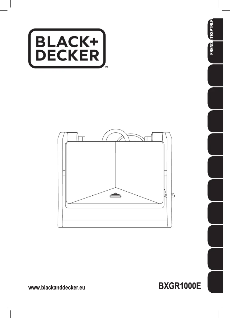 Page n°1 - Manuel utilisateur Black & Decker BXGR1000E