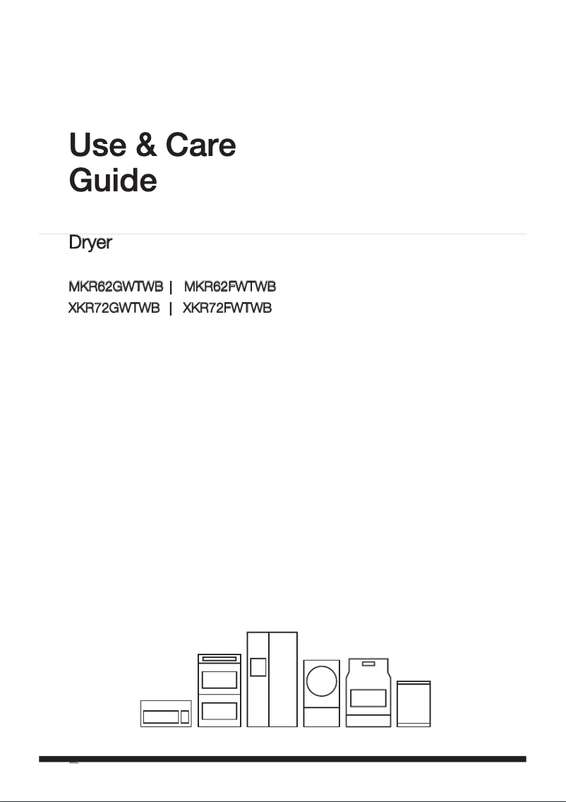 Page n°1 - Manuel utilisateur White-Westinghouse MKR62GWTWB