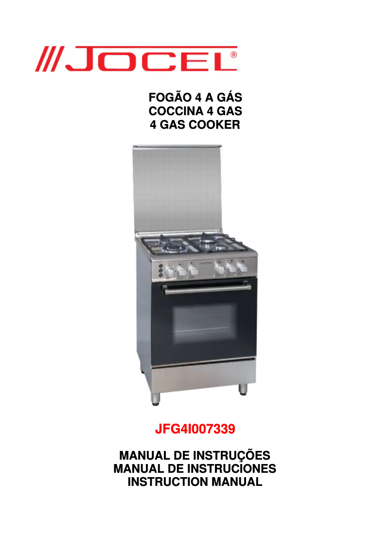 Image de la première page du manuel de l'appareil JFG4I007339