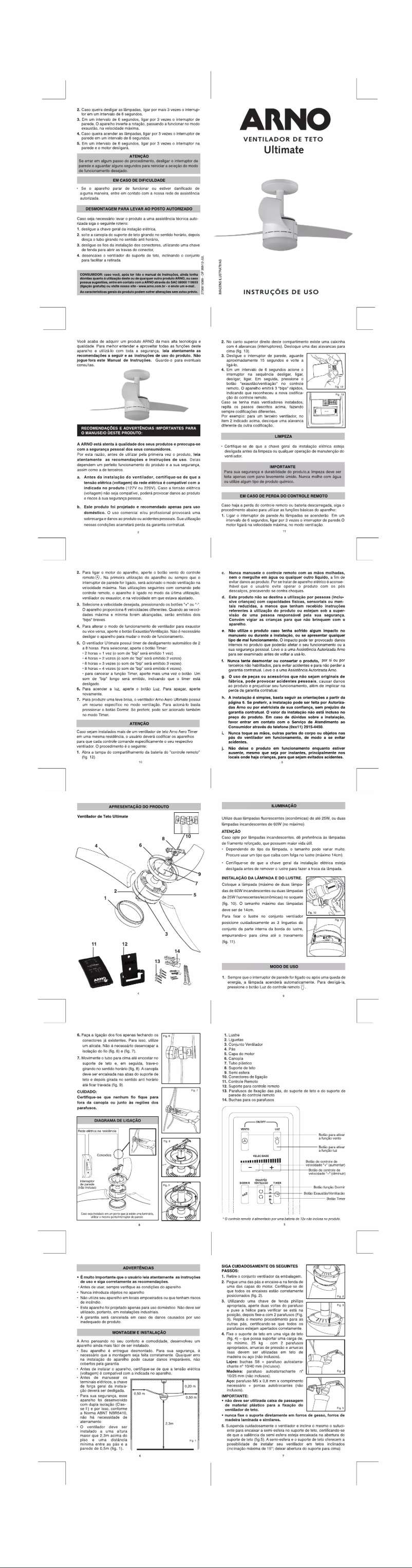 Page n°1 - Manuel utilisateur Arno Ultimate