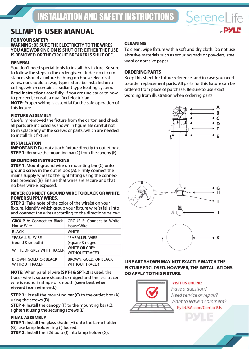 Image de la première page du manuel de l'appareil SLLMP16