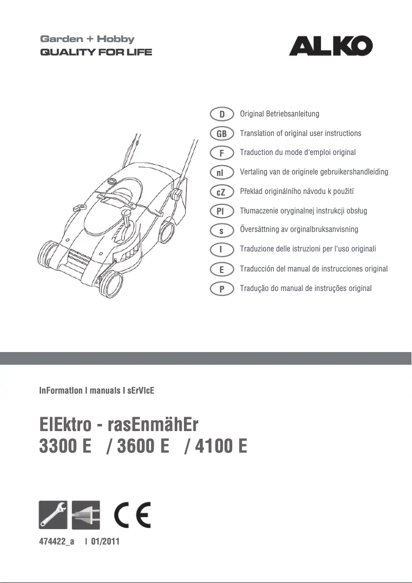 Page n°1 - Manuel utilisateur AL-KO Powerline 3300 E