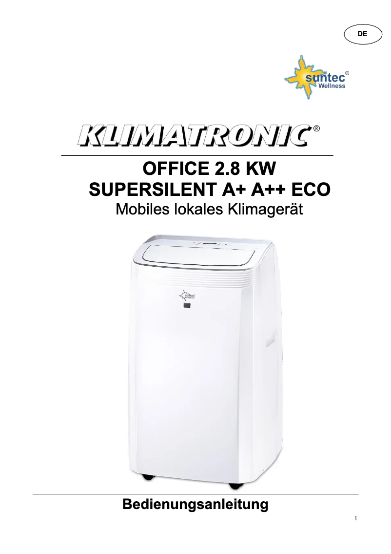 Image de la première page du manuel de l'appareil Office 2.8 Kw