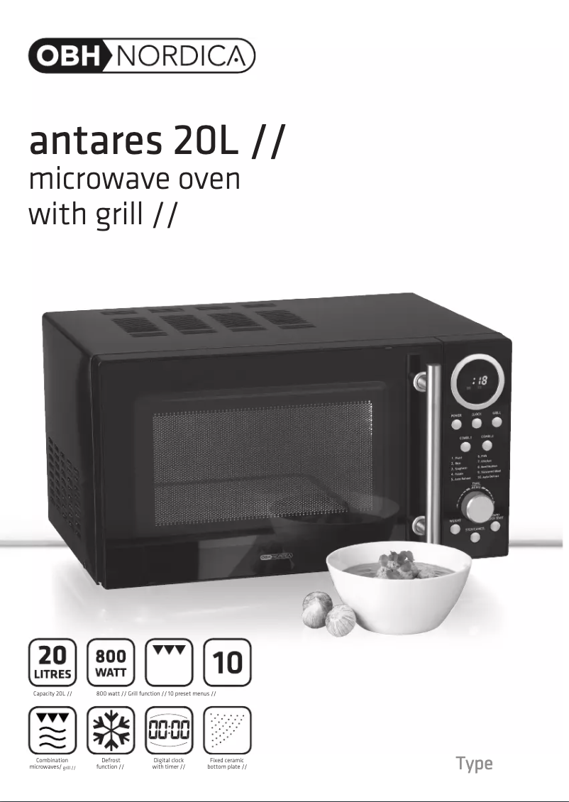 Page 1 de la notice Manuel utilisateur OBH Nordica Antares