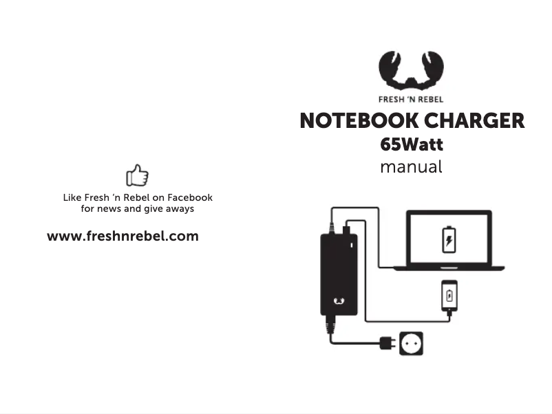 Image de la première page du manuel de l'appareil Notebook charger 65W