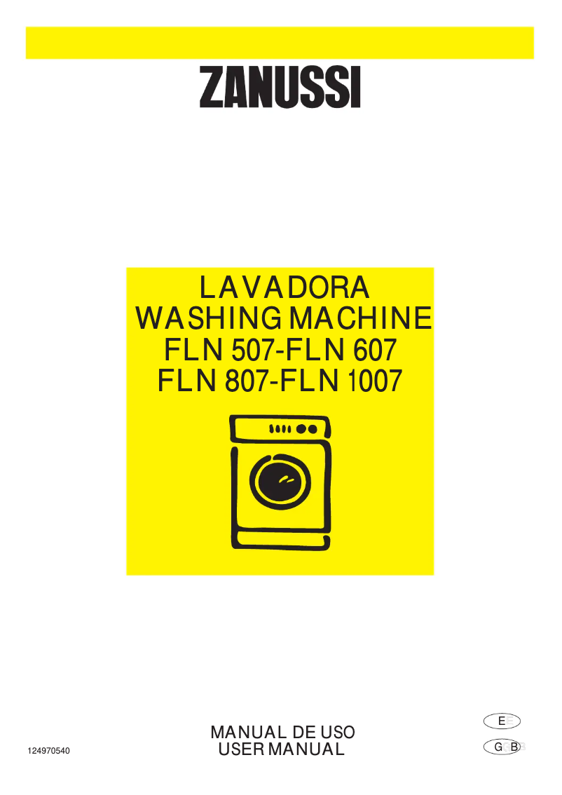 Page n°1 - Manuel utilisateur Zanussi FLN 607