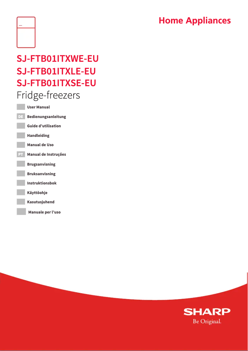 Page n°1 - Manuel utilisateur Sharp SJ-FTB01ITXSE-EU