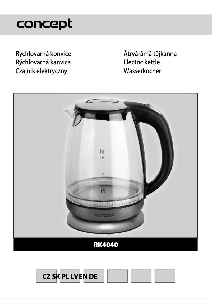 Image de la première page du manuel de l'appareil RK-4040