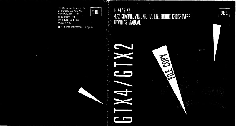 Image de la première page du manuel de l'appareil GTX2