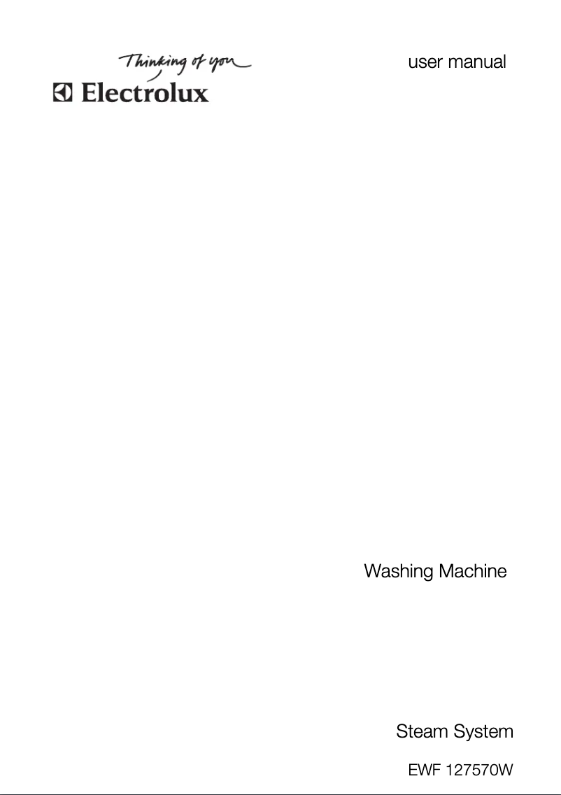 Página 1 del manual Manual de usuario Electrolux EWF 127570 W
