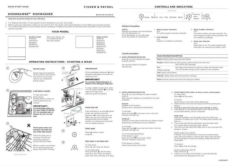 Image de la première page du manuel de l'appareil DD24DHTI9N