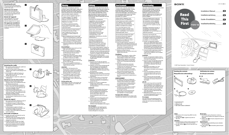 Image de la première page du manuel de l'appareil NV-U73TC