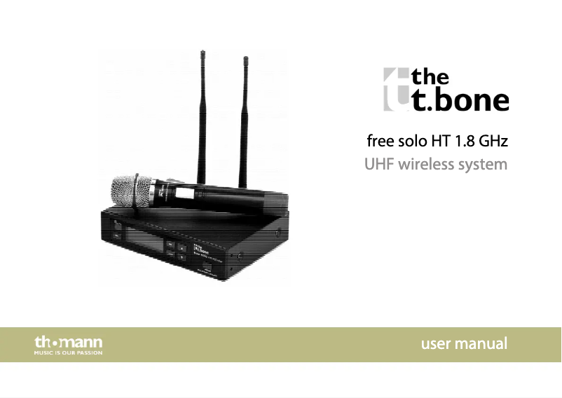 Image de la première page du manuel de l'appareil free solo HT 1.8 GHz