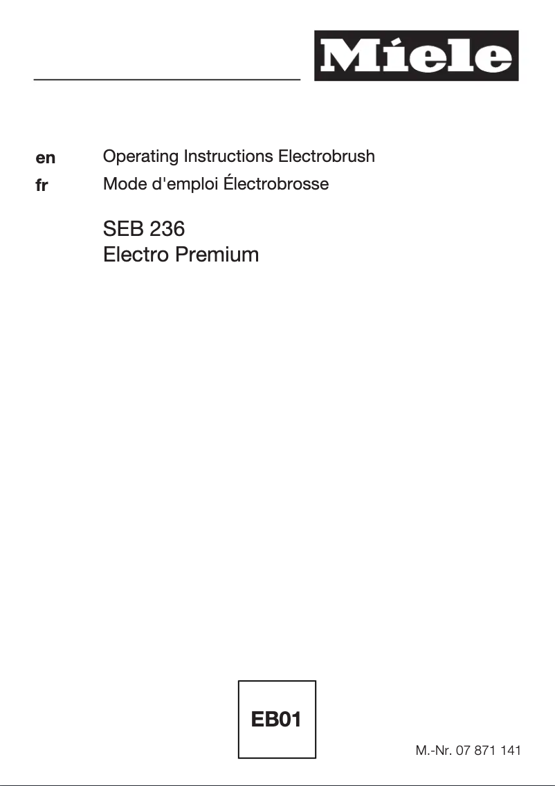Image de la première page du manuel de l'appareil Complete C3 Brilliant