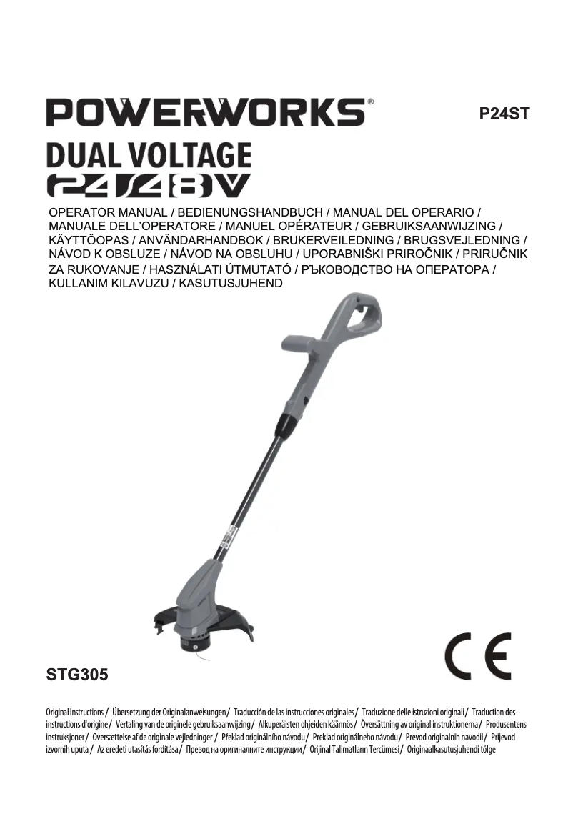 Page 1 de la notice Manuel utilisateur Powerworks P24ST