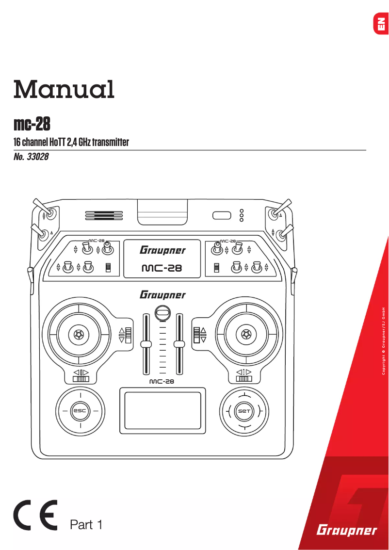 Page 1 de la notice Manuel utilisateur Graupner mc-28 HoTT