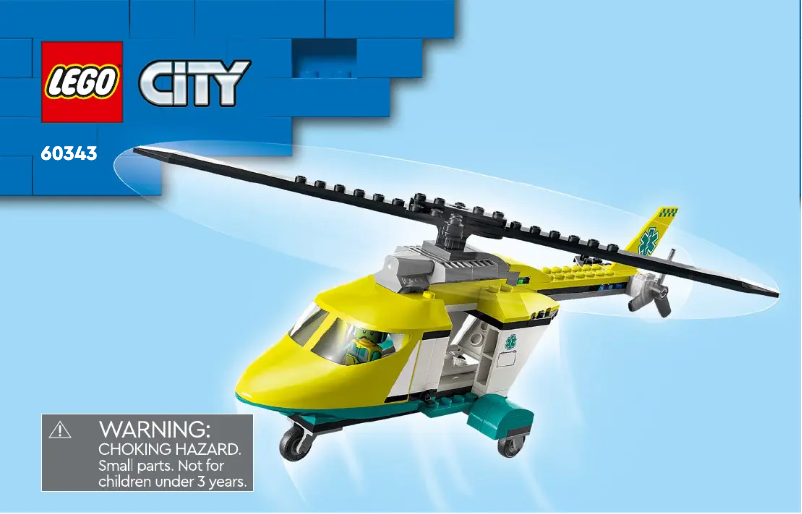 Page 1 de la notice Manuel utilisateur Lego City 60343