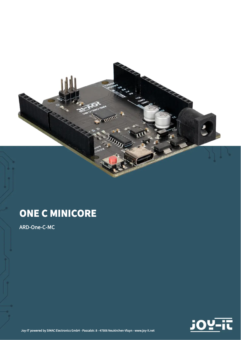 Página 1 del manual Manual de usuario Joy-It ARD-One-C-MC