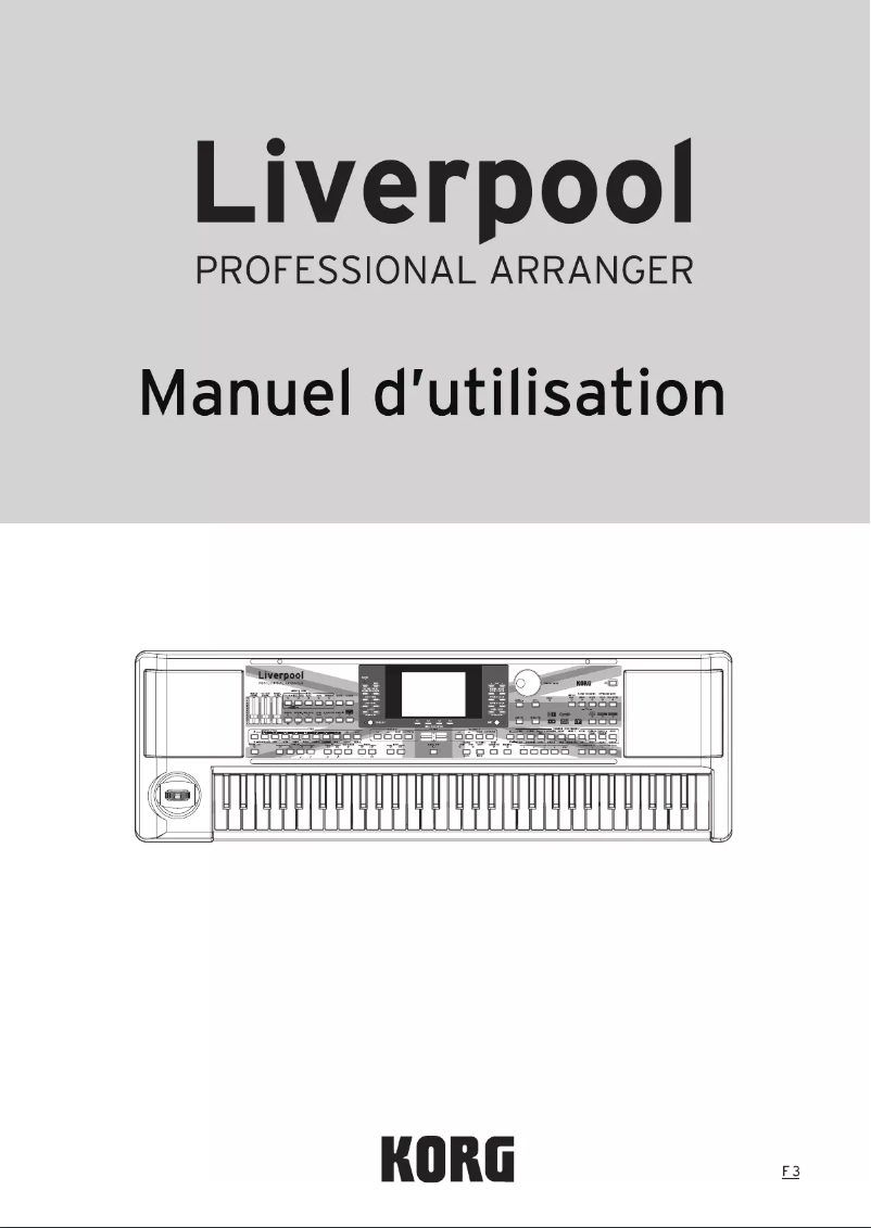 Page 1 de la notice Manuel utilisateur Korg Liverpool
