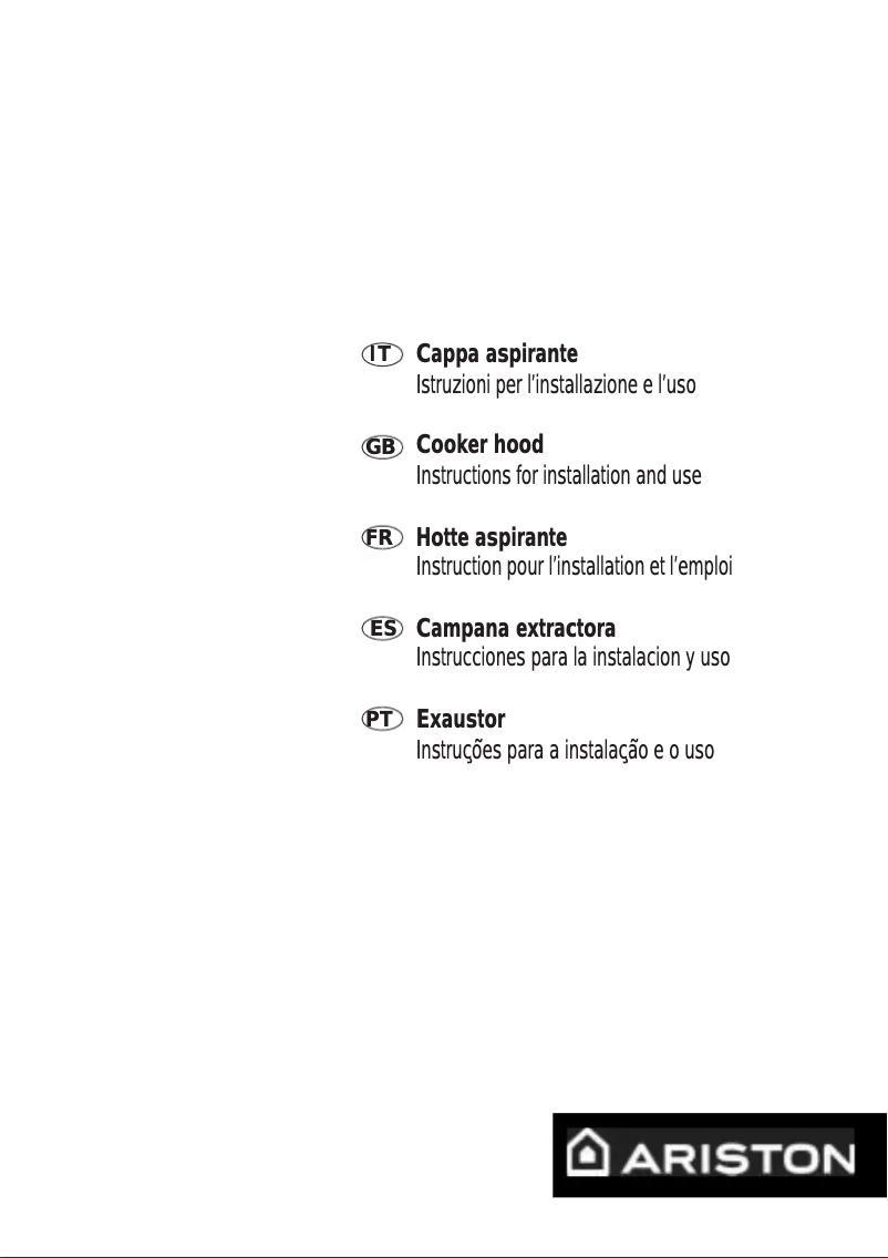 Page n°1 - Manuel utilisateur Ariston Thermo HZV 9