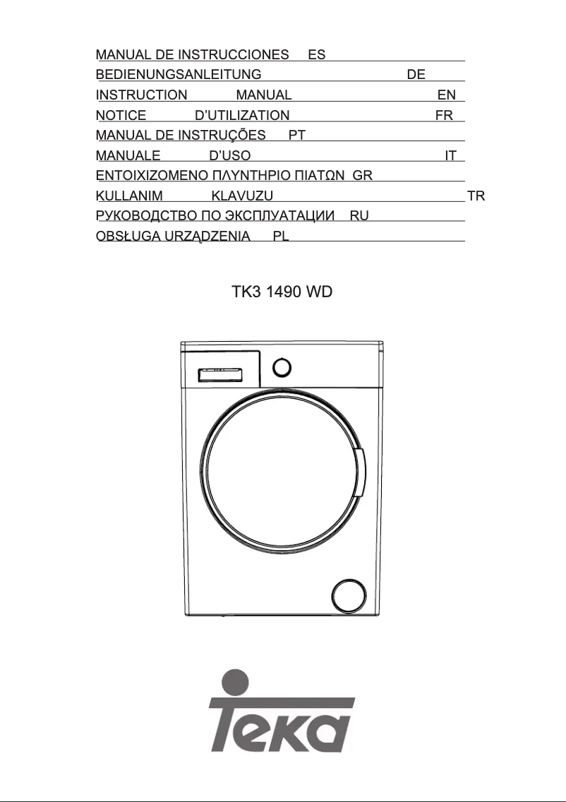 Página 1 del manual Manual de instrucciones Teka TK3 1490 WD