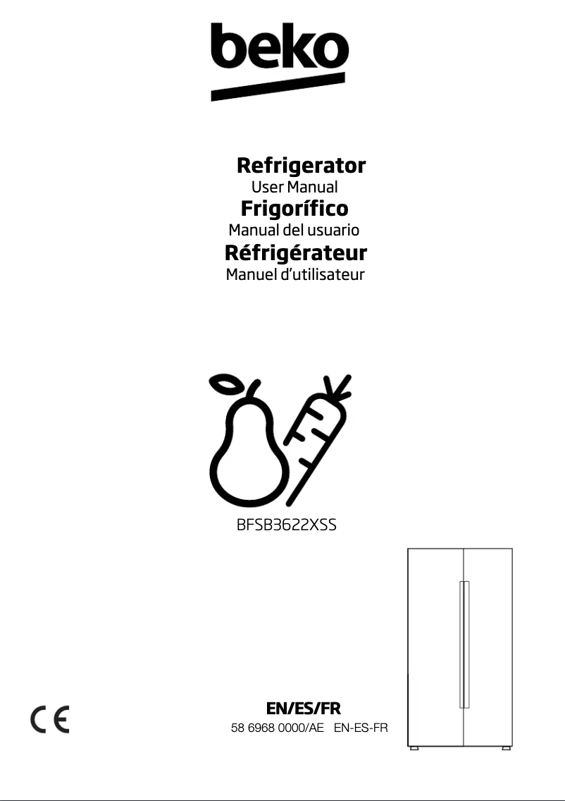 Image de la première page du manuel de l'appareil BFSB3622XSS