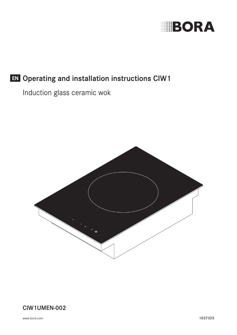Page 1 de la notice Instructions / montage BORA CIW 1