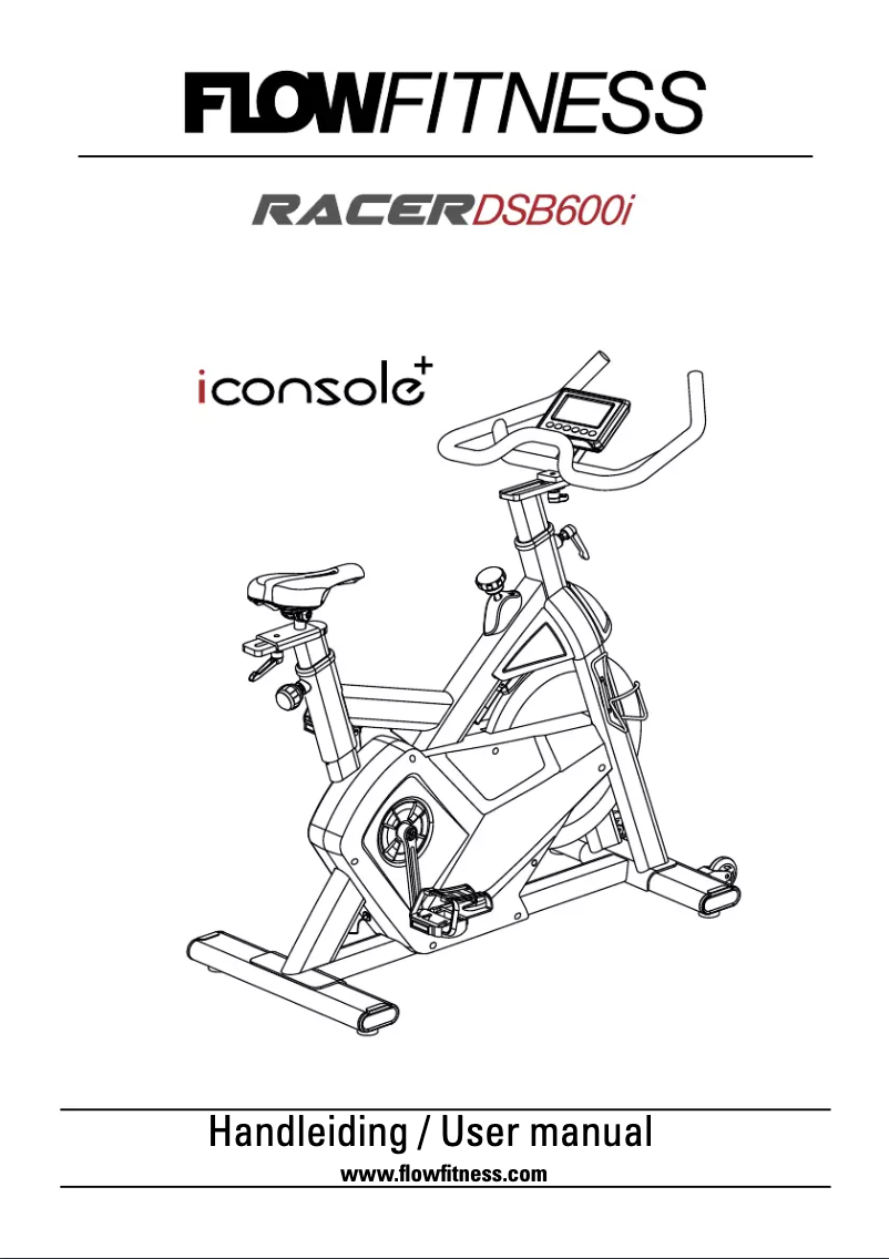 Page n°1 - Manuel utilisateur Flow Fitness Racer DSB600i