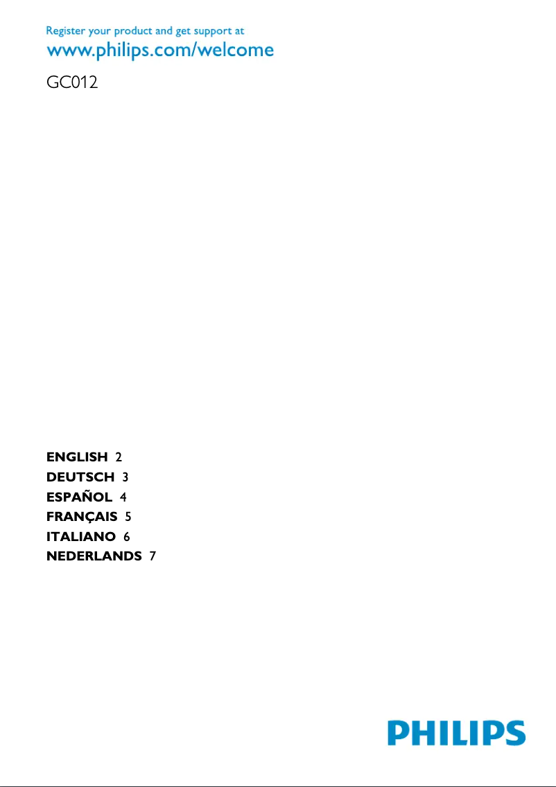 Imagen de la primera página del manual del dispositivo GC012