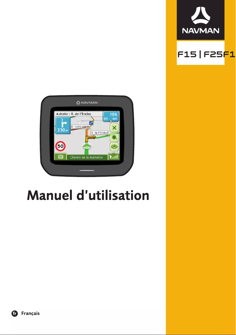 Page n°1 - Manuel utilisateur Navman F25