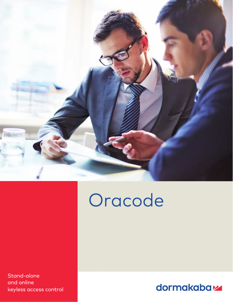 Page n°1 - Brochure Dormakaba Oracode