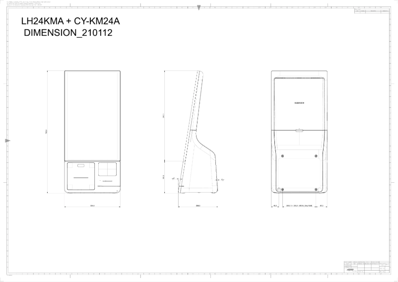 Page n°1 - Dessin technique Samsung KM24A