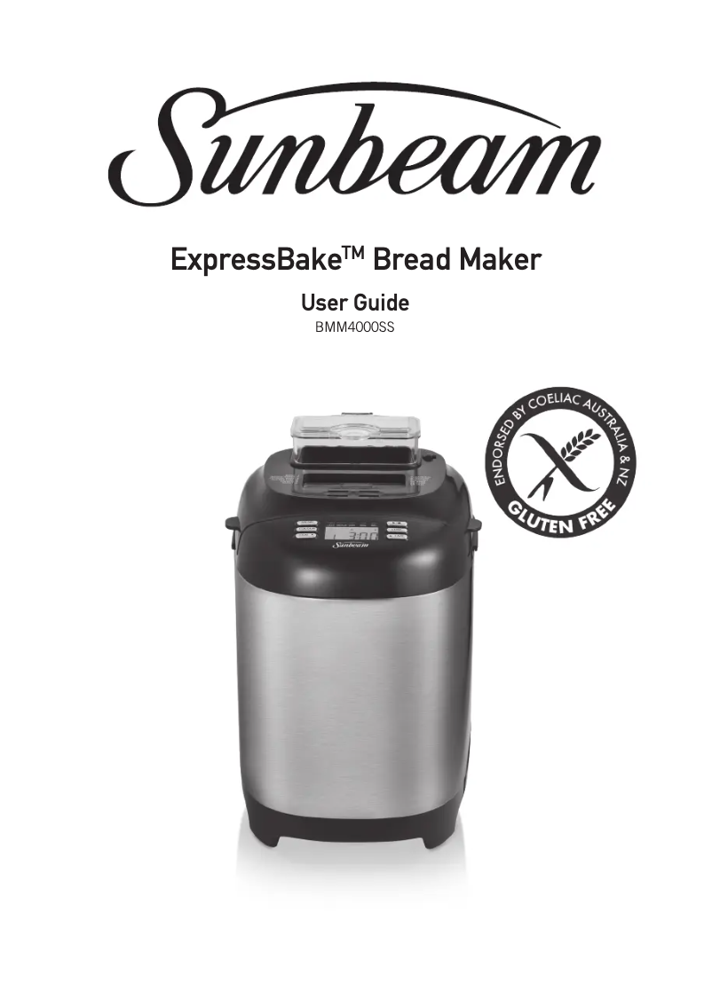 Page 1 de la notice Manuel utilisateur Sunbeam ExpressBake BMM4000SS