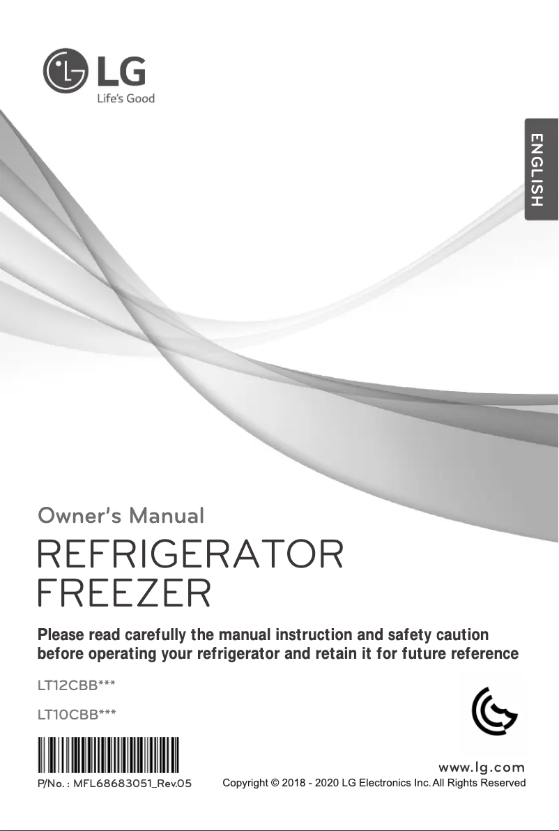 Page 1 de la notice Manuel utilisateur LG LT12CBBDIN