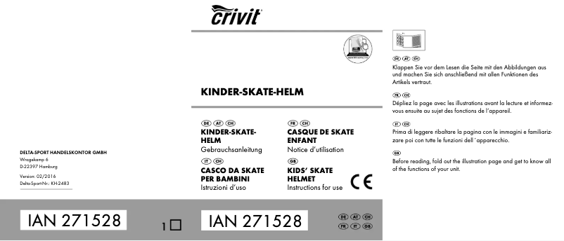 Page n°1 - Manuel utilisateur Crivit IAN 271528