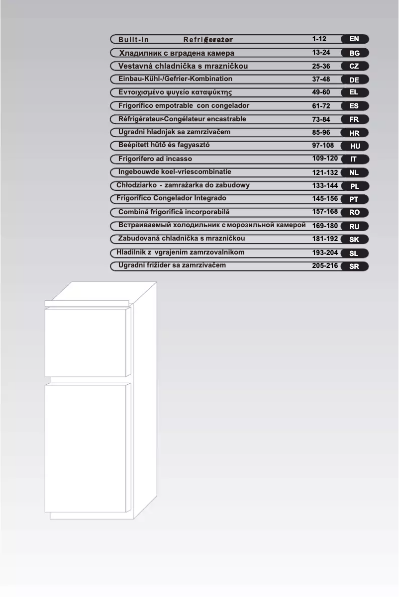 Page n°1 - Manuel utilisateur Candy BCBS172HP