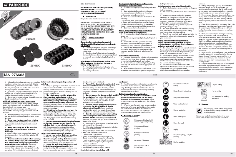 Image de la première page du manuel de l'appareil PWZS4 2 A1