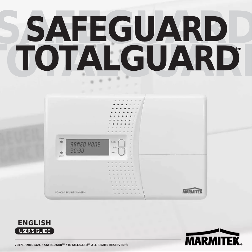 Page 1 de la notice Manuel utilisateur Marmitek SC9000