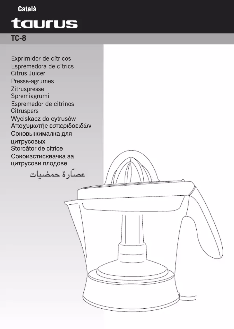 Page 1 de la notice Manuel utilisateur Taurus TC-8