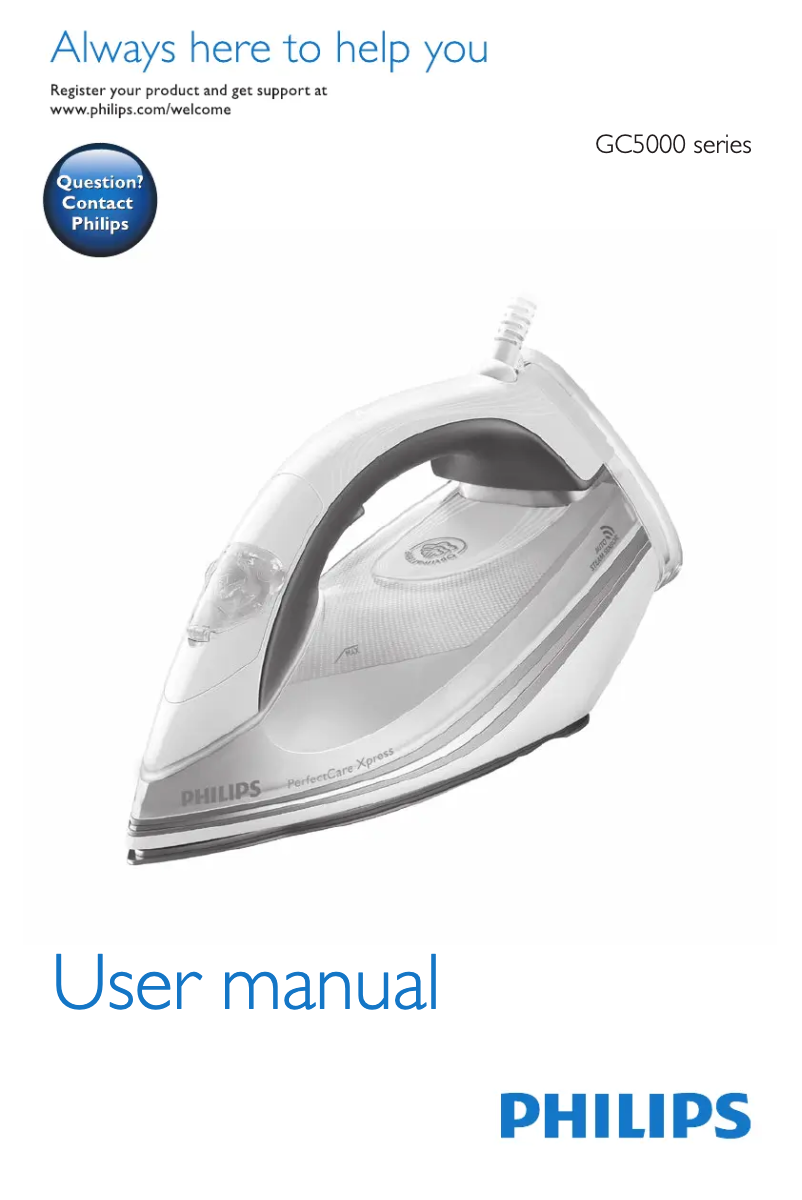 Page n°1 - Manuel utilisateur Philips PerfectCare Xpress GC5015