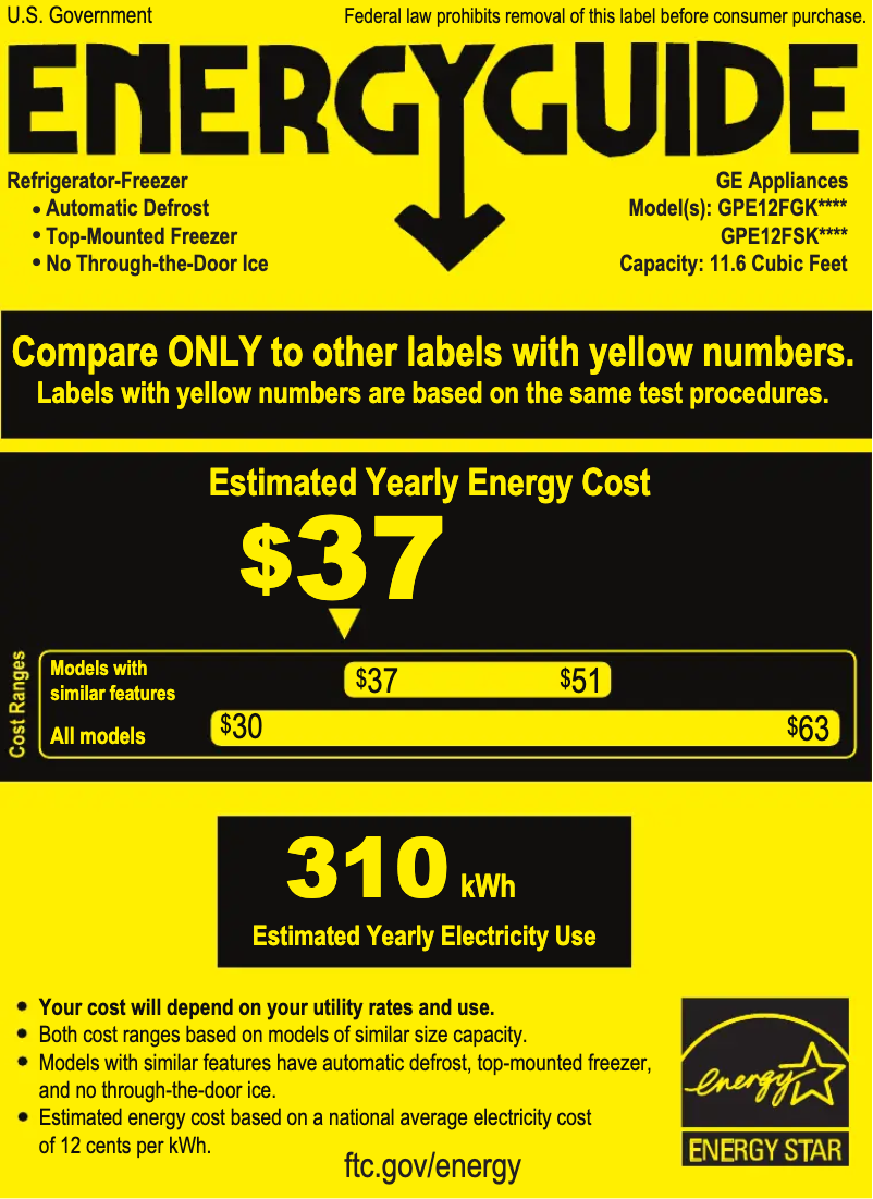 Image de la première page du manuel de l'appareil GPE12FGKBB