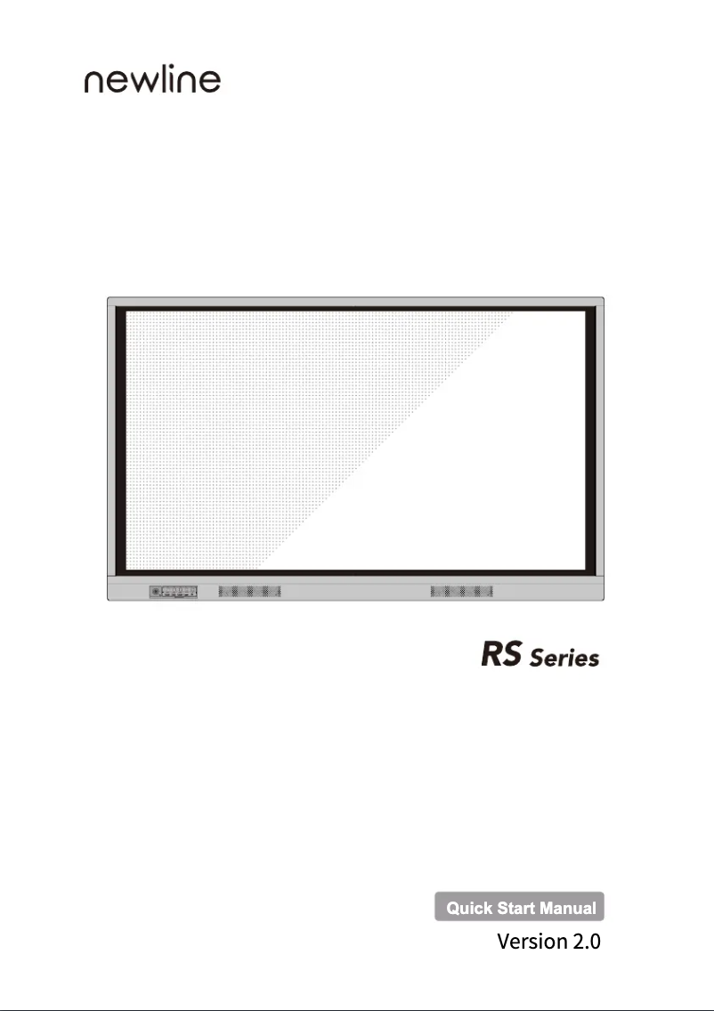 Page n°1 - Manuel utilisateur Newline TT-7518RS