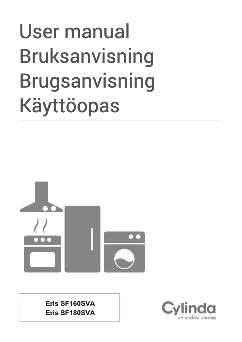 Page 1 de la notice Manuel utilisateur Cylinda Eris SF160SVA
