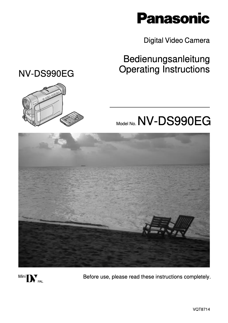 Image de la première page du manuel de l'appareil NV-DS990