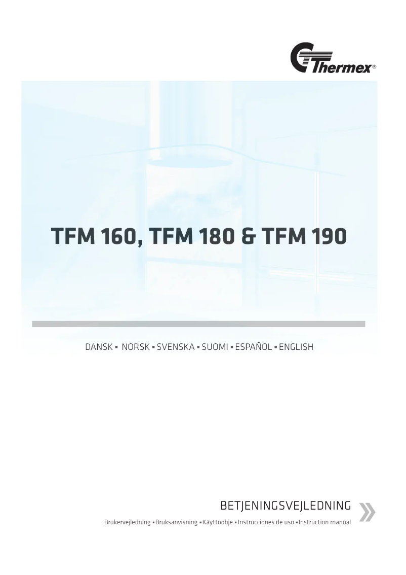 Página 1 del manual Manual de usuario Thermex TFM 180
